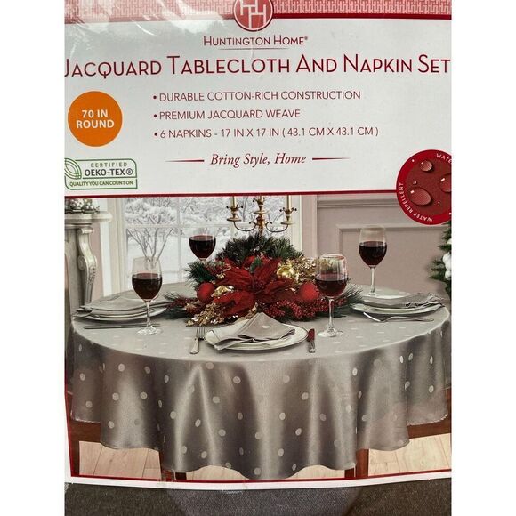 Huntington Home Napkin and Tablecloth set - Picture 3 of 4